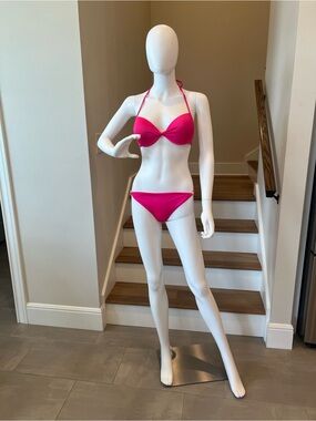 Victoria's Secret Hot Pink Halter Bikini